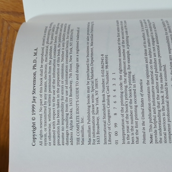 Alpha Books Joy Stevenson, Ph.D. The Complete Idiot's Guide to Angels PB - Picture 3 of 5